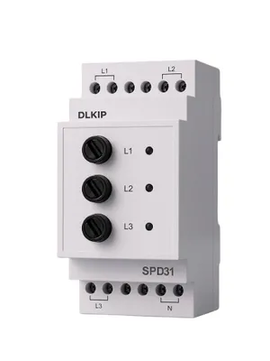 Блок защиты 3×380 В на DIN-рейку DLKIP 1