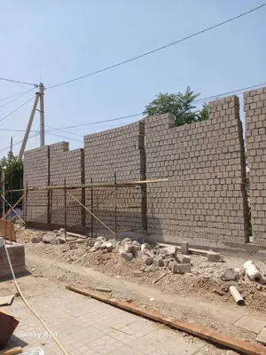 Строим дома из шлакоблока, кирпича и газоблока, штукатурим, делаем стяжку. 1