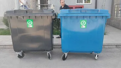 1100 l plastik axlat konteyneri | mavjud 1