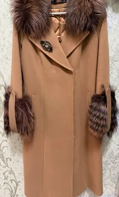 Пальто женское коричневый бренд LORETA Турецкий 1