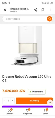 Dreame Robot Vacuum L50 Ultra CE 1