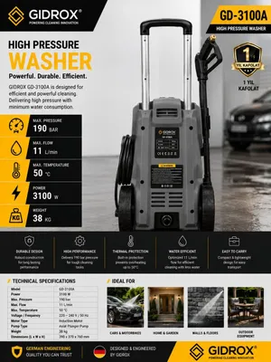 Профессиональный гидрокерхер Karcher, 190 бар 3