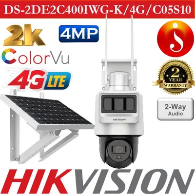 Камера с солнечной панелью Hikvision Mini PT 4MP 1