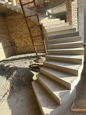 Услуги по изготовлению бетонных лестниц 1