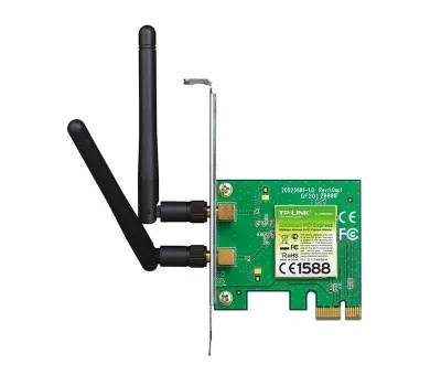 TL-WN881ND — Wireless N PCI Express simsiz adapteri, Atheros, 2T2R, 2,4 GHz