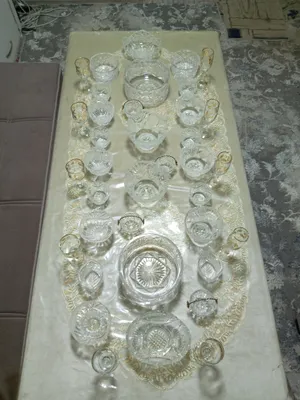 Xrustal idishlar to'plami sotiladi 37 dona 1