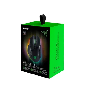 Razer Mouse Basilisk V3 Pro simli sichqonchasi, RGB, USB-A/WL/BT, black 1