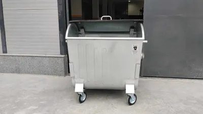 Мусорный бак 1100л Оценковенный и Пластик и Метал 1