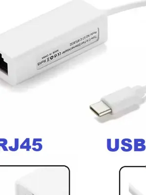 Переходник USB Type-C на Ethernet LAN RJ45 1