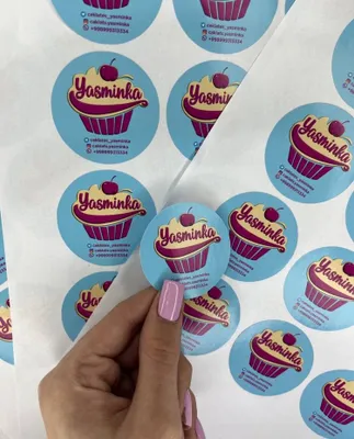Брендированные Стикеры | Наклейки с логотипом | Stiker | Nakleyka 1