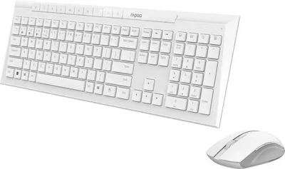 Simsiz to‘plam: Rapoo 8210M Black/White klaviaturasi va sichqonchasi 1