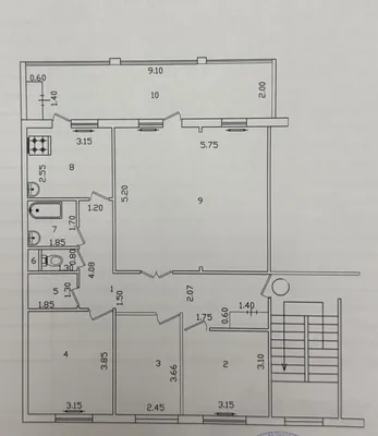 Yunusobod tumanida 108 m²lik 3 xonali kvartira sotiladi