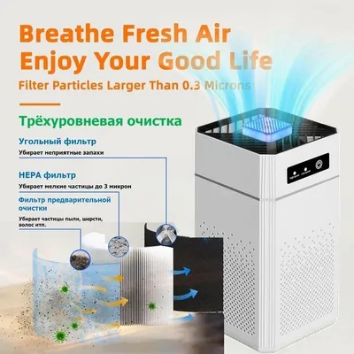 Havo tozalagich, ionizator, HEPA filtri Air Cleaner 1