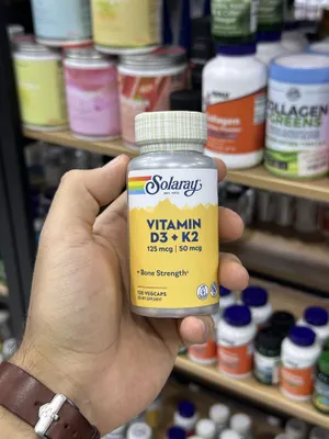Solaray Vitamin D3 + k2 120 kapsula 1