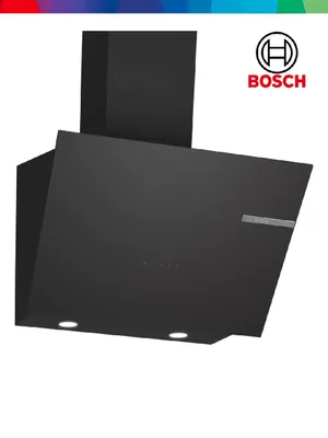 Вытяжка Bosch DWK66PJ60T, серия 4, настенный монтаж, 60 см, чёрная
