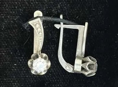 Серги СССР серебро 925 1