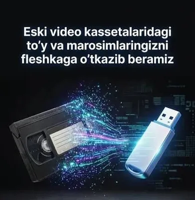 Eski kasetalarni fileshga koʻchirib beramiz