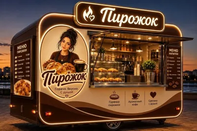 Кучма дукон, Фудтрак, бутка, Truck, Foodtruck Фургон 1