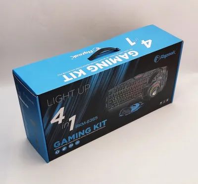Игровой набор 4-в-1 Razeak RKM-8365 (клавиатура + мышь + USB-наушники + коврик) 1