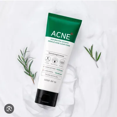 Muammoli teri uchun tozalovchi ko'pik Some By Mi AHA-BHA-PHA 30 Days Miracle Acne Clear 1