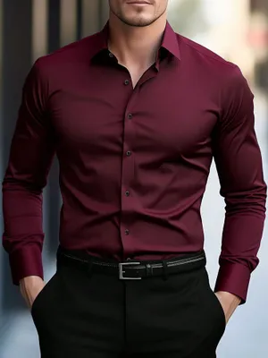 Классическая приталенная рубашка SLIM FIT 1