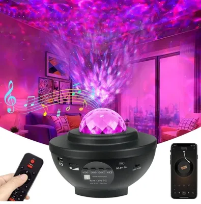Bluetooth karnayli yulduzli osmon proyektori, lazerli tungi chiroq-proyektor 1