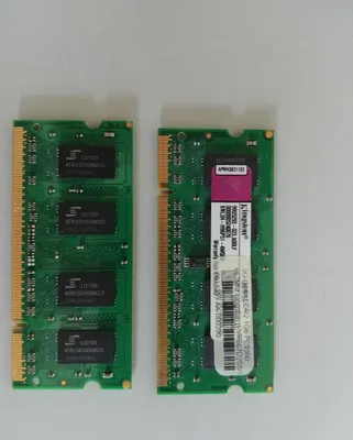 DDR2 1 GB Ikki dona xotira moduli. Noutbuk uchun