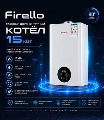 Котёл FERROLI FORTUNA 40 кВт, дымоходный, двухконтурный, атмосферный