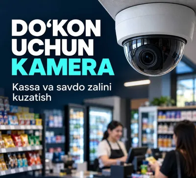 Установка камер в магазине и на кассе — Ташкент