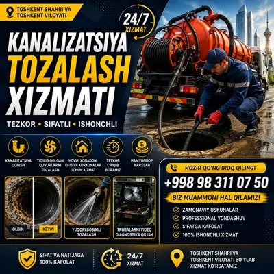 kanalizatsiya tarmoqlari tozalash sifatli 1