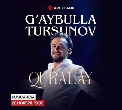 Gaybulla Tursunov Konserti uchun biletlar sotuvda mavjud