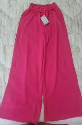 Ayollar uchun keng shimlar, pushti, yangi 1