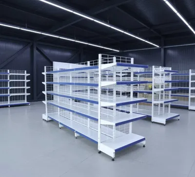 Торговые стеллажи, металлические стеллажи, полки для магазина 1