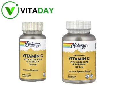 Solaray Vitamin C Rose Hips — na’matakli C vitamini 1