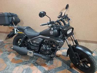 Lifan K-19 mototsikli. Mat qora 1