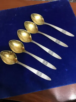 Чайные и десертные ложки серебро 1
