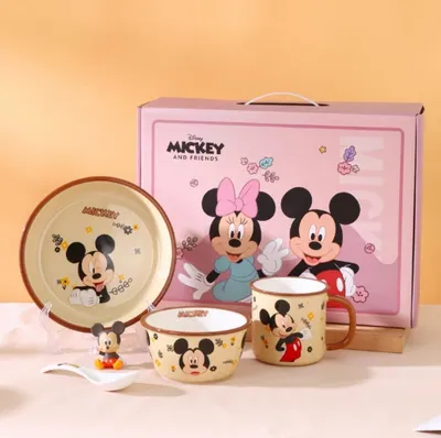 Disney bolalar ovqatlanish uchun mo‘ljallangan keramik idishlar to‘plami 1