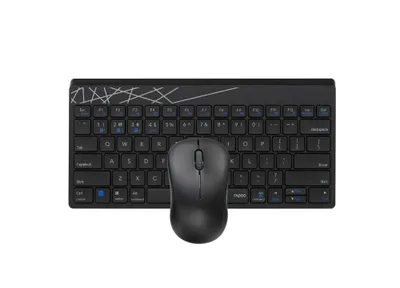 { Rapoo 8000M Wireless Black klaviaturasi va sichqonchasi 1