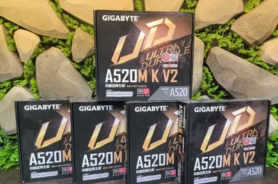 Новый! Gigabyte A520M-K + Ryzen 5 5500 1