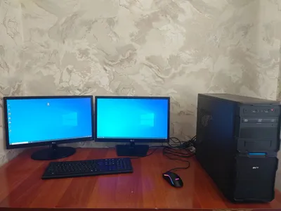 Стационарный компьютер + 2 монитора LG | i3-4160 | GTX 750 2GB | 12GB 1