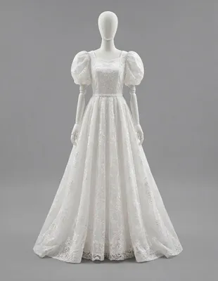 Вечернее белое платье 1