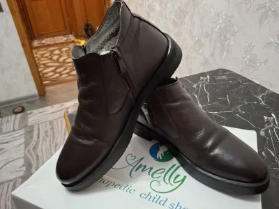 Мужские кожанные полусапожки 1