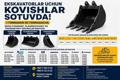Ковши для экскаваторов 1–50 тонн | Ковш, траншейный, планировочный ковш 1