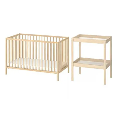 IKEA Sniglar: chaqaloq karavotchasi va taglik almashtirish stoli, to‘plam 1