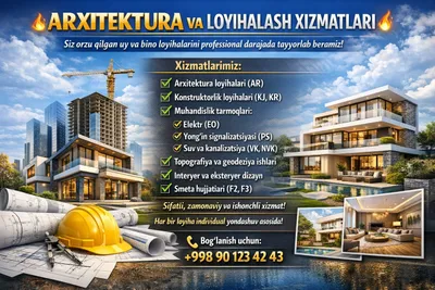 Arxitektura va loyixalash xizmatlari 1