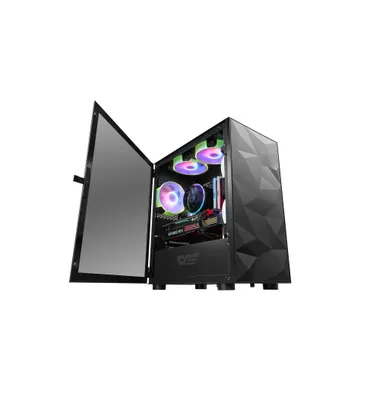 ' darkFlash DLM21 BLACK kompyuter korpusi (M-ATX, ventilyatorlarsiz) 1