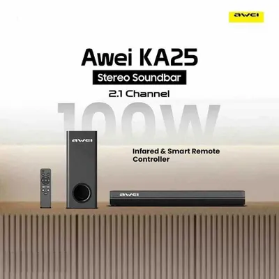 Awei KA25 (100W) саундбар с сабвуфером 2.1: Bluetooth 5.3, HDMI 1