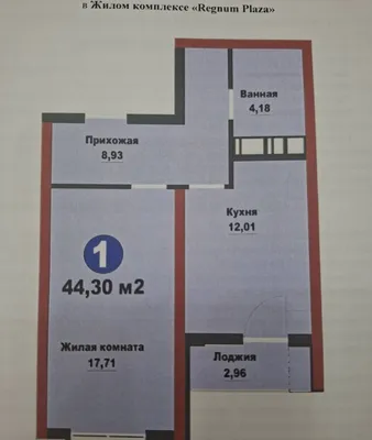 Стильная 1-комнатная квартира в ЖК Regnum Plaza 1