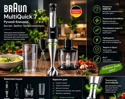 Braun MultiQuick 7 — qo‘l blenderi