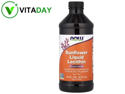 NOW Foods, жидкий лецитин lesitin, лецитин Sunflower Liquid Lecithin 1